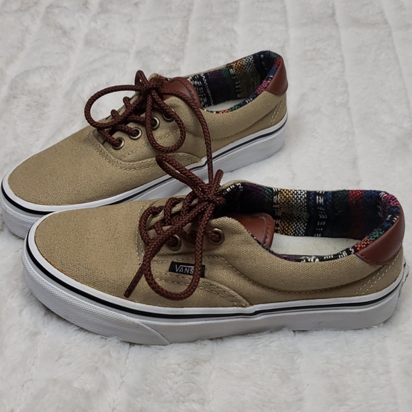 VANS Beige Sants Fe Style Womens Size 5 Worn Once - Picture 3 of 5